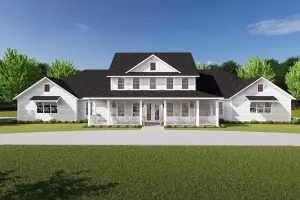 Spacious Six-Bedroom House Plan