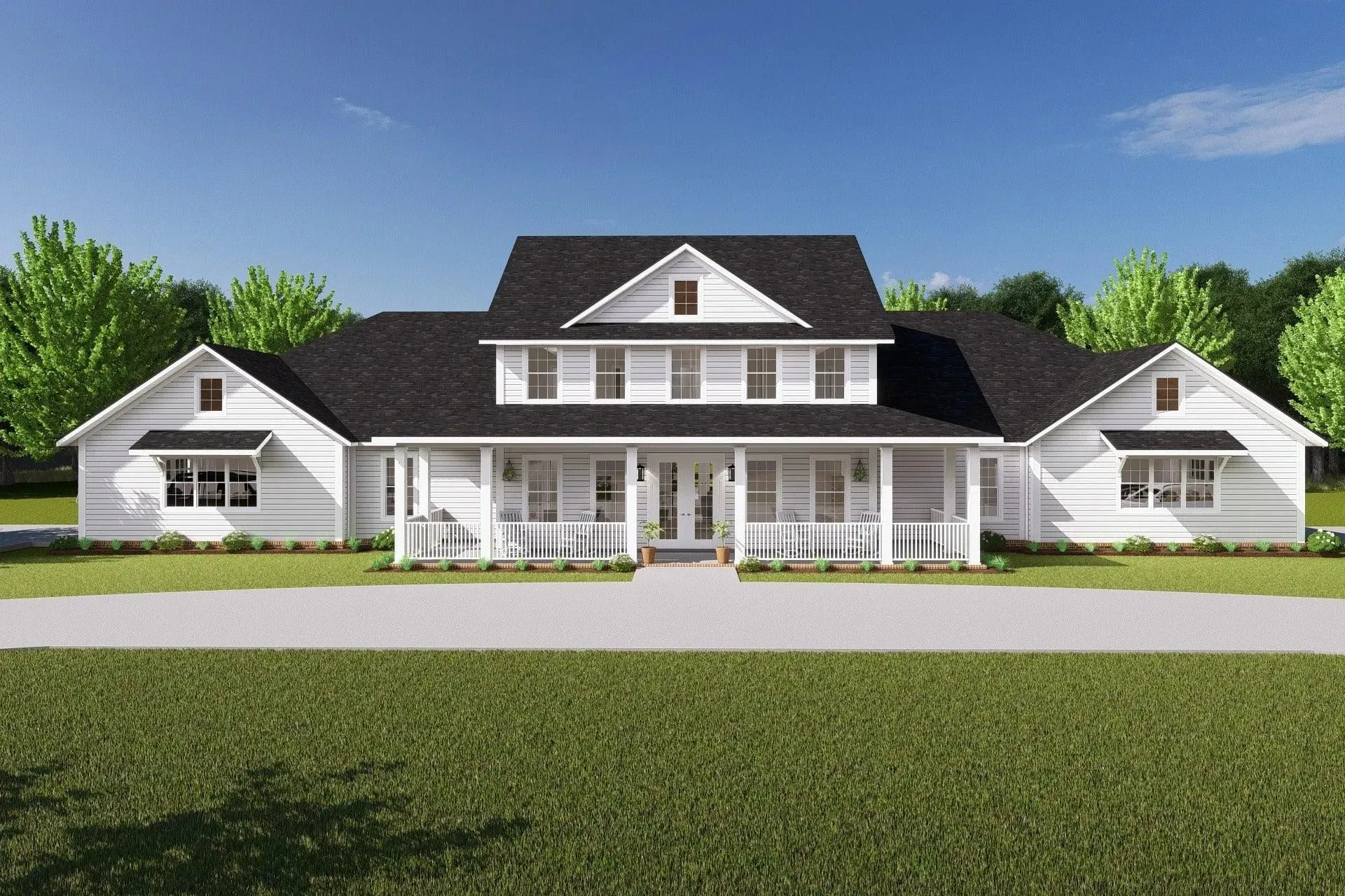 Spacious Six-Bedroom House Plan