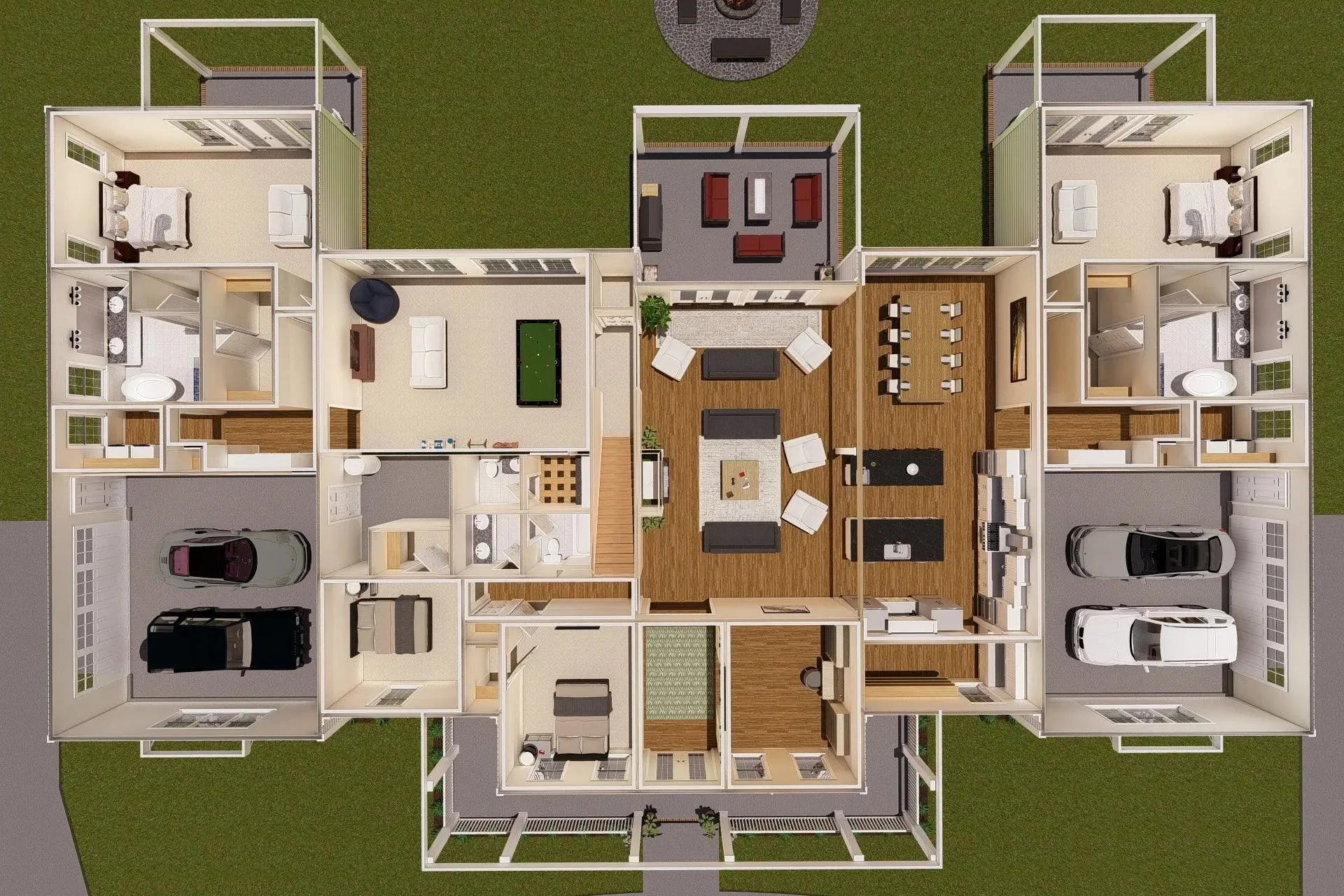 Spacious Six-Bedroom House Plan