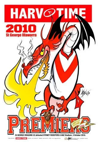 St George Dragons, 2010 NRL Premiers, Harv Time Poster