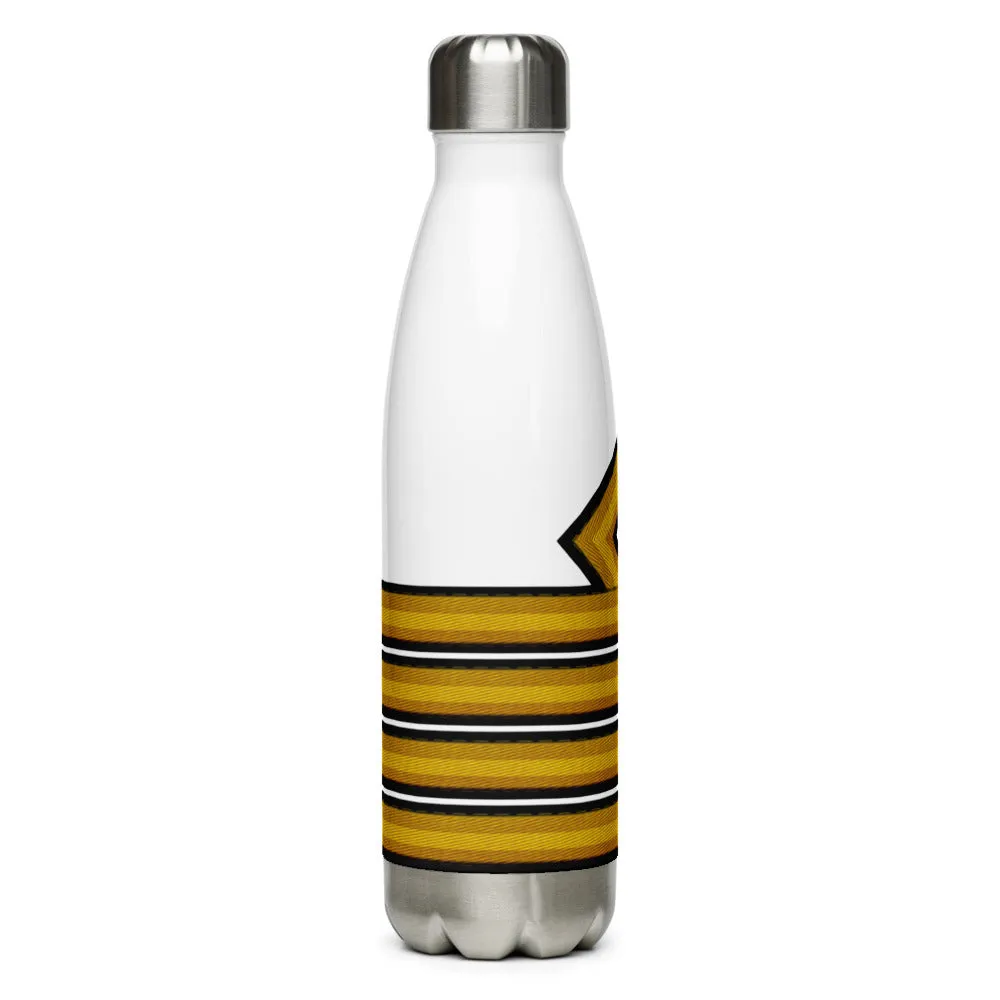 Stainless Steel Water Bottle 4 stripes.