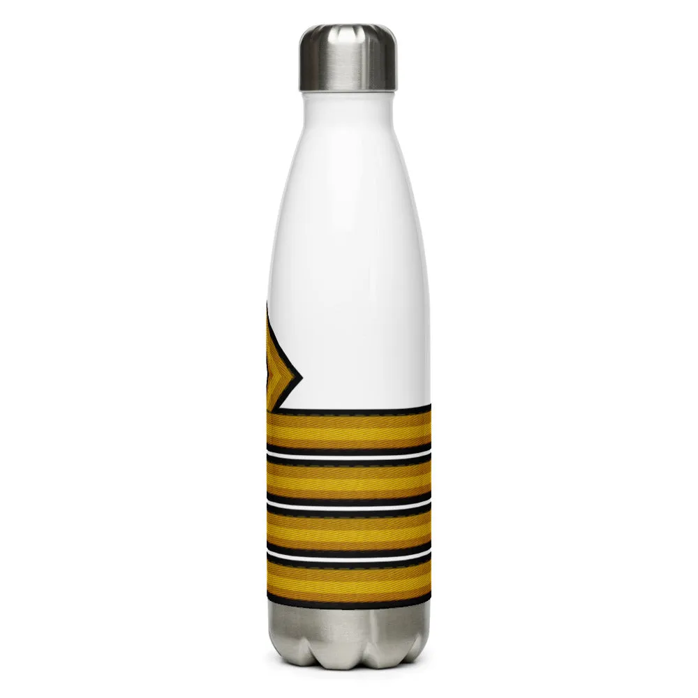 Stainless Steel Water Bottle 4 stripes.