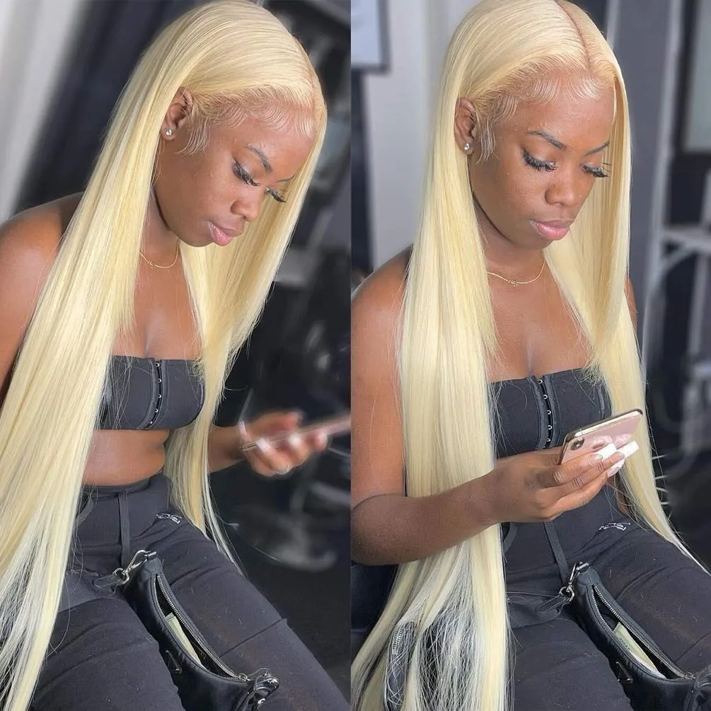 Straight 613 Bundles Human Virgin Hair No Split & Full End Blonde Color Hair Bundles