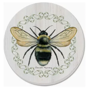 Summer Buzz Round Absorbent Stone Coaster 4pk