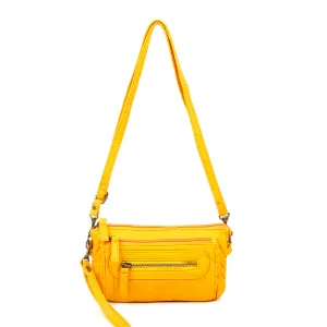 The Anita Three Way Crossbody Wristlet - Honey Mustard