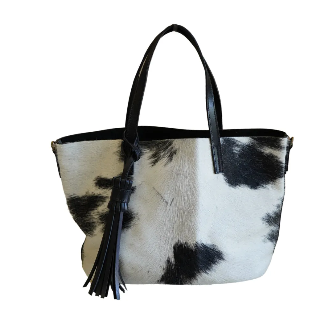 Totita Black And White Hair Briso Black Bag