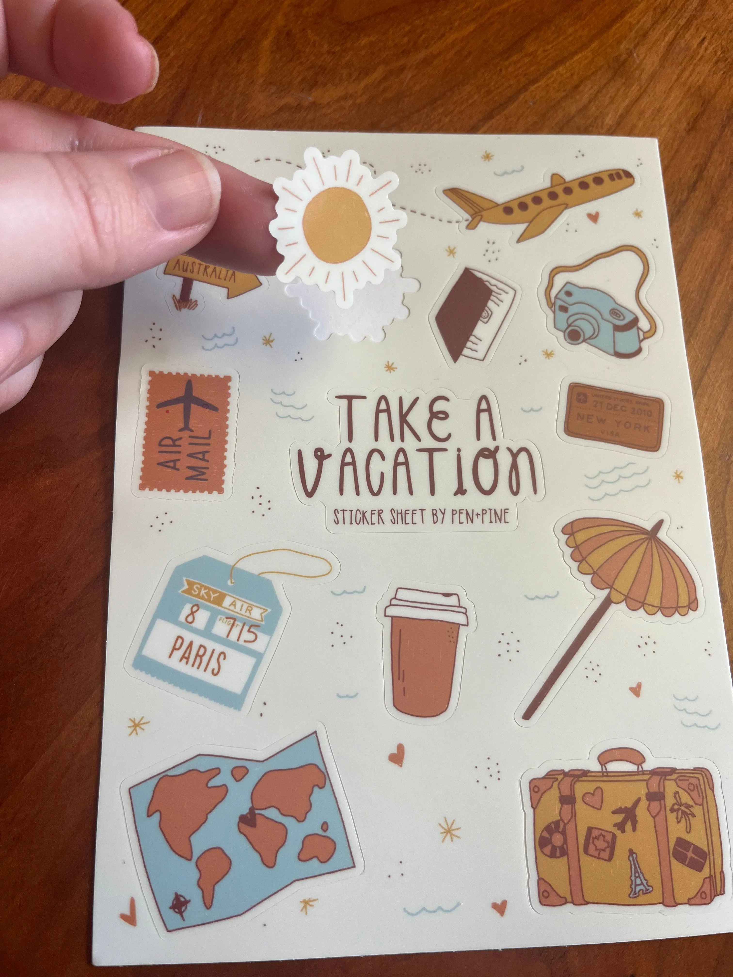 Travel Lovers Sticker Sheet