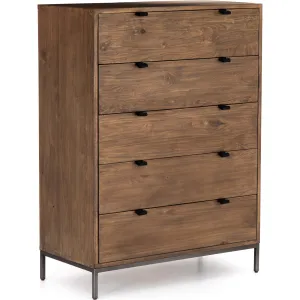 Trey 5 Drawer Dresser, Auburn