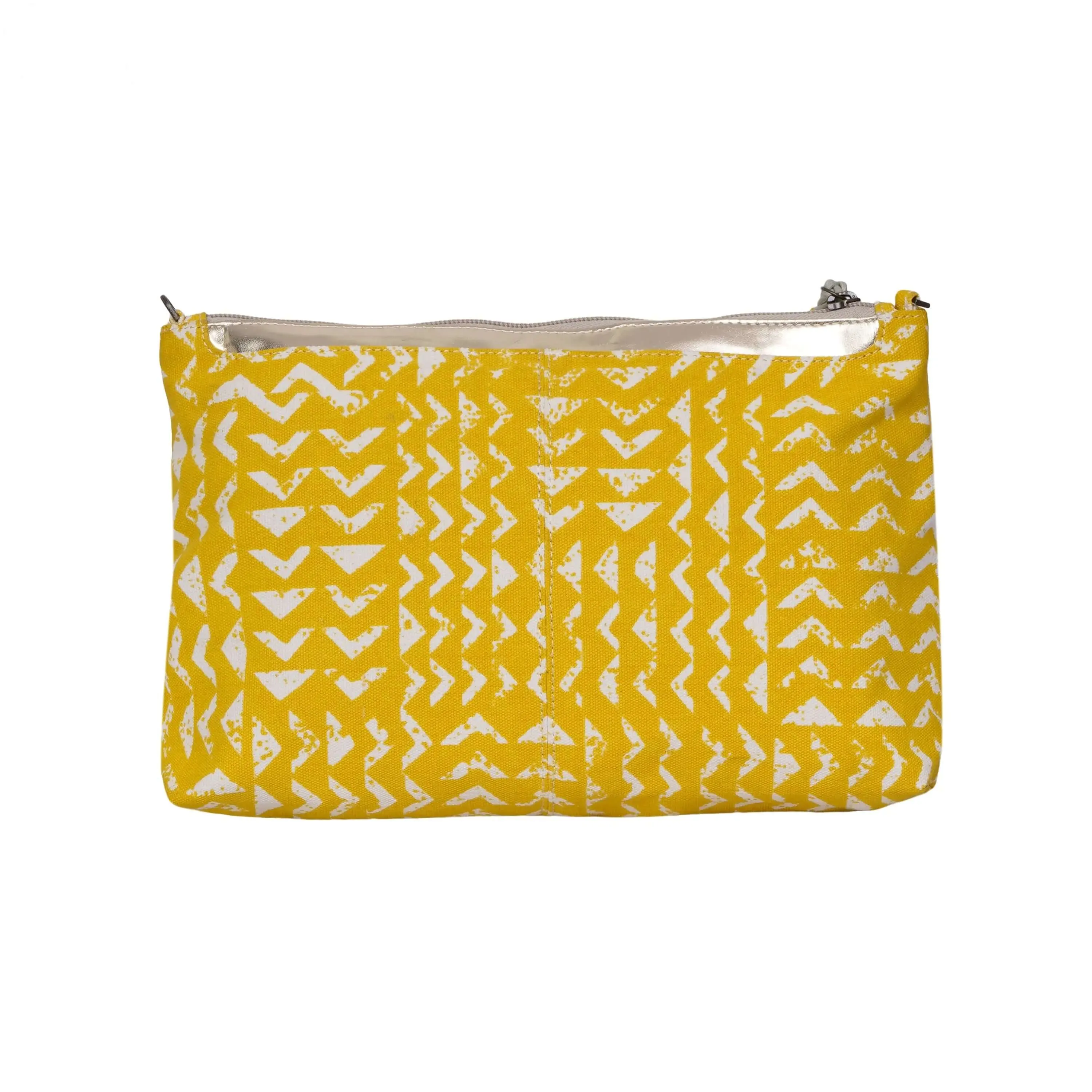 Triangle Printed Clutch Bag | Stylish Geometric Design