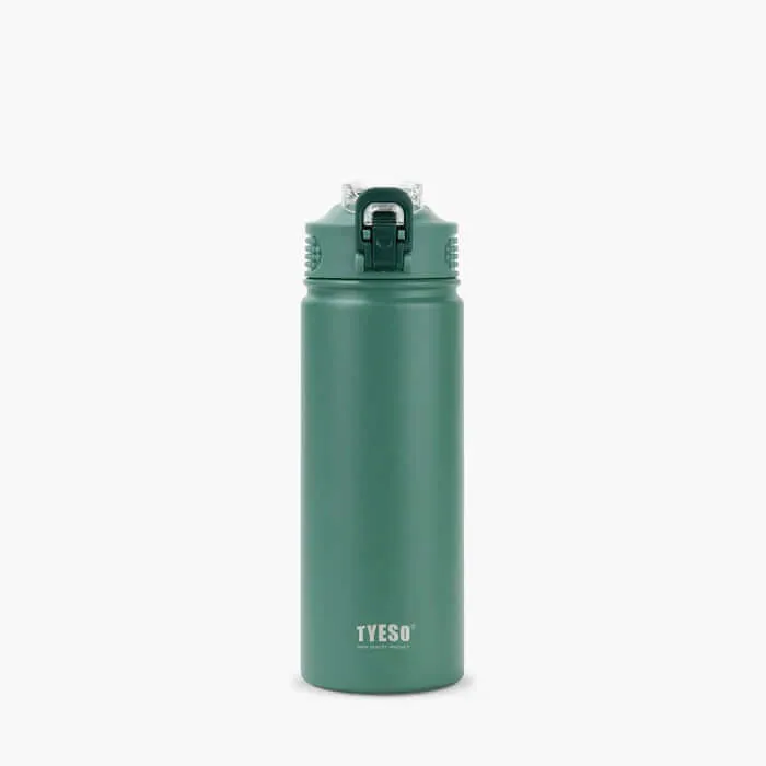 TYESO Wander Stainless Steel Sports Bottle With Straw 20oz