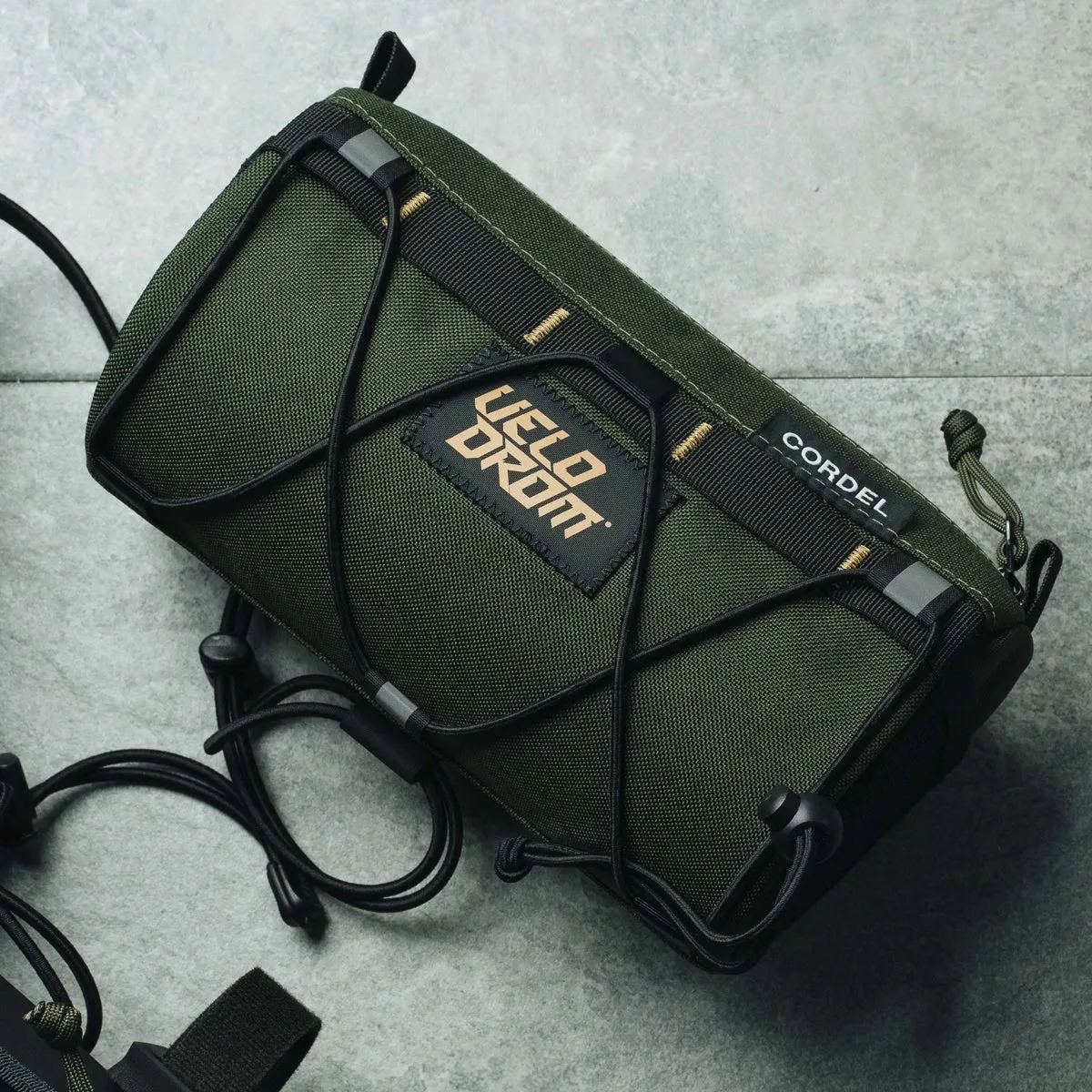 VELODROM RaceDay by Cordel Durum Handlebar Bag - Heavy Graphic Olive