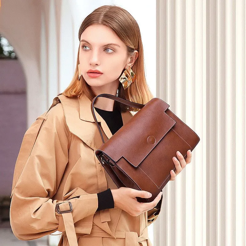 Vintage Genuine Leather Ladies Messenger Bag