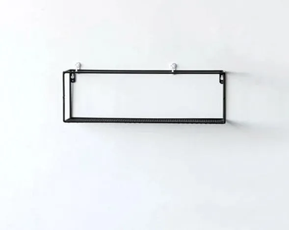 Wall Storage Rack Simple Wrought Iron Grid Wall Shelf Nordic Creative Home Wall Hook