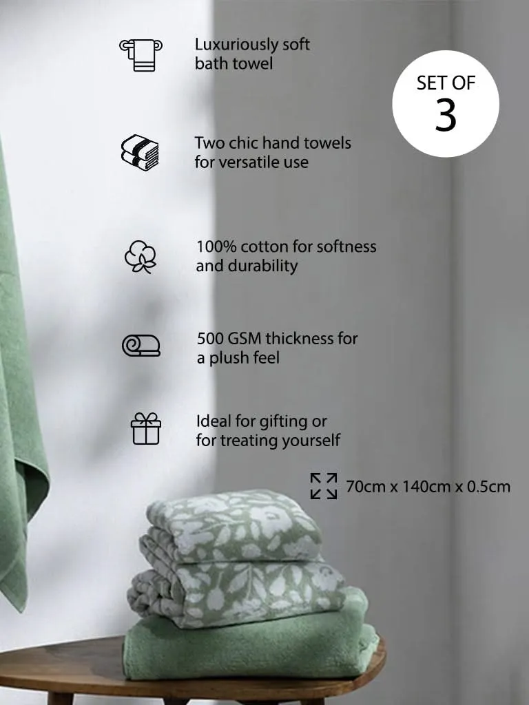 Westside Home Sage Gift Towel (Set of 3)