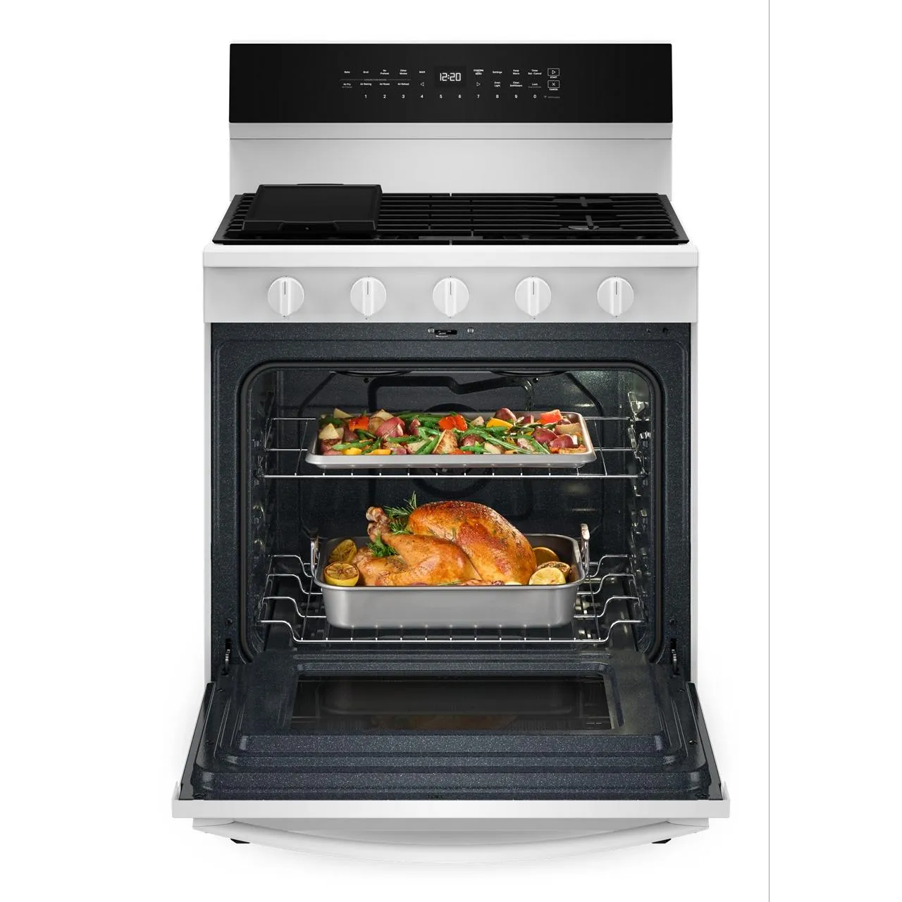 Whirlpool 30-inch Freestanding Gas Range with Air Fry Technology WFGS7530RW