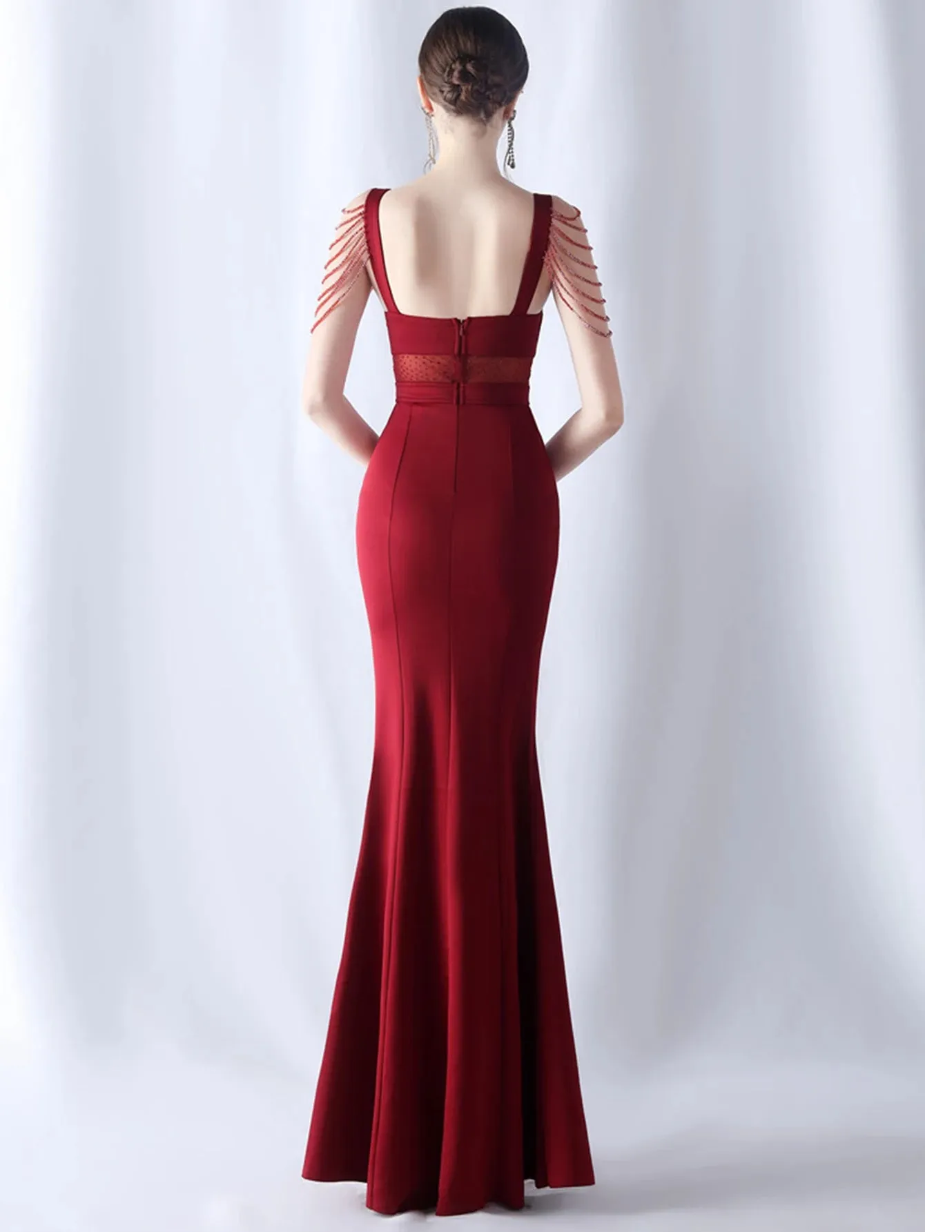 Women's Elegant Diamond Evening Dress