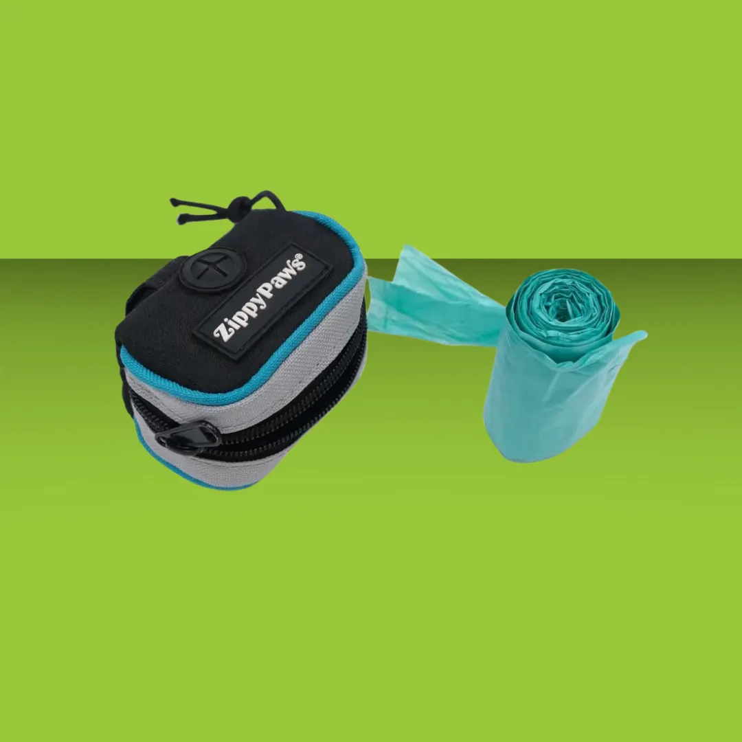 Zippy Paws Adventure Leash Bag Teal